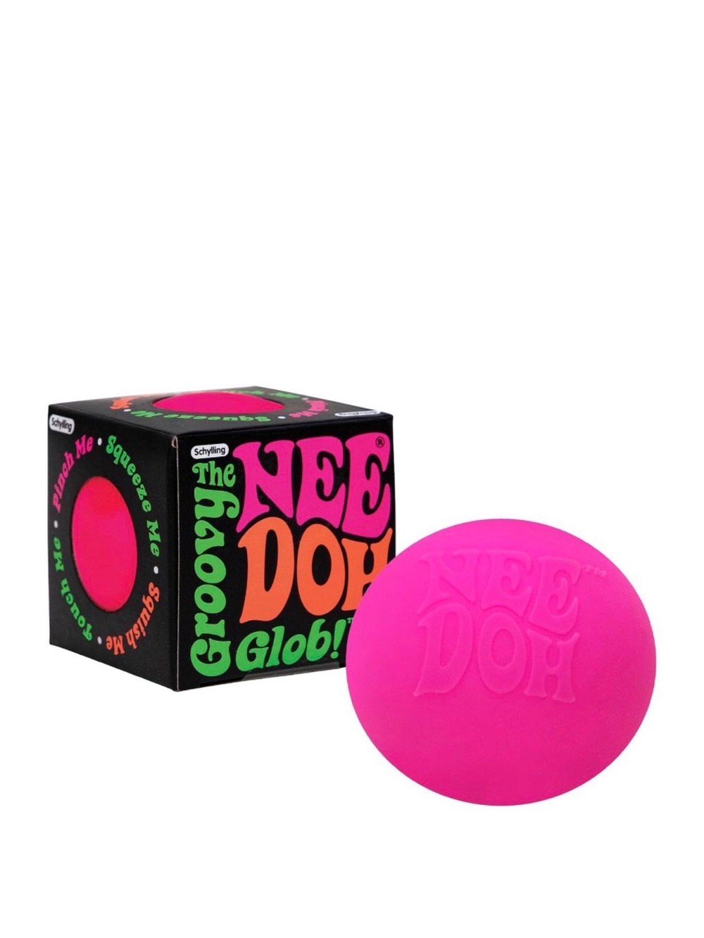 Schylling NeeDoh Groovy Glob in HOT PINK 🩷 NWT